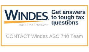Windes answers to tax questions
